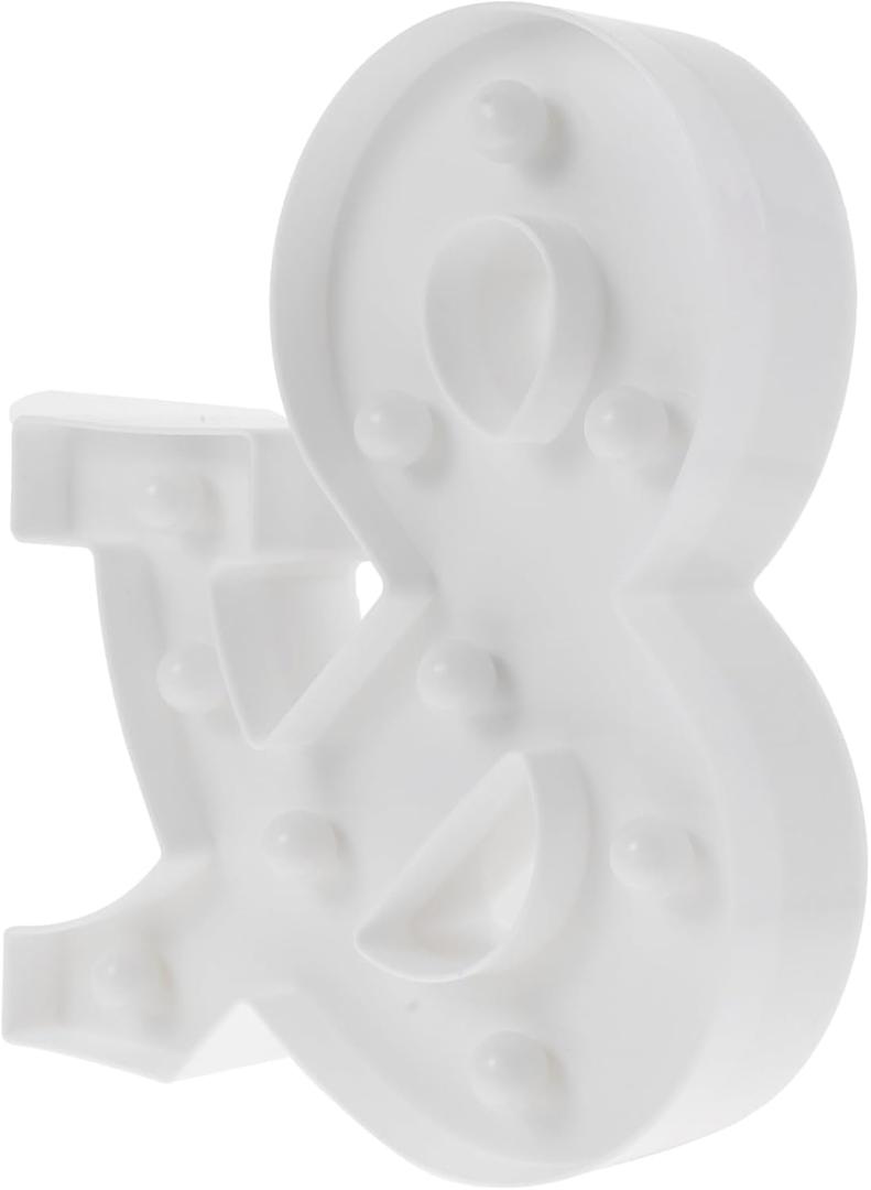 1pc Led Alphabet Decorative Lamp Shape Night Light for Parties Weddings Birthdays Home Decor Unique Led Sign Light for Occasions