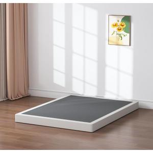 SHLAND King Box Spring, 5 Inch Box Springs King Size Basics Bed Base, Mattress Foundation, Black Heavy Duty Metal Structure with Cover, Noise Free, Easy Assembly
