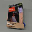 Hanes Girls' Originals SuperSoft Bikini Underwear, Modal Rib Bikini Panties for Girls, 6-Pack, Multicolor, 16