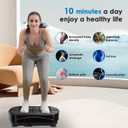 Natini Vibration Plate Exercise Machine 330LBS Capacity, Vibrating Plate for Lymphatic Drainage, Whole Body Workout Machine Power Shaking Board for Weight Loss Home Fitness(Black)