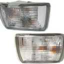 For 2003 2004 2005 Toyota 4Runner Pair Driver and Passenger Side Turn Signal Light With Bulbs Included TO2532113 TO2533113 | 81521-35391 81511-35401 w/running lamp