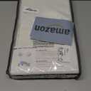 100% Blackout Shield Linen Blackout Curtains for Bedroom 84 Inches Long, Back Tab/Rod Pocket Living Room Drapes, Thermal Insulated Blackout Curtains 2 Panels Set, 50" W x 84" L, Light Cream