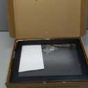 Double Layer Bread Box for Kitchen Countertop, Large Bread Storage Container for Counter Top, 2 Tier Wood Farmhouse Vintage Breadbox for Homemade Bread, Corner, Cabinet, Pantry (Black)