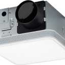 Homewerks 7148-01-AX Smart Bathroom Fan with Alexa Voice Assistant Color Changing LED Light and Bluetooth Speakers 110 CFM 1.5 Sones, Medium