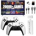 2026 Retro Game Console Game Stick with 20000+ Classic Games - Dual Controllers, Plug & Play, 2 Players, HDMI Output, Family Entertainment System (Pro)