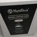 TV TOPVALUE 600 Pack 4 oz Paper Cups, Small Disposable Coffee Cups, Paper Espresso Cups, Hot/Cold Drinking Cups for Party, Picnic, Travel and Events