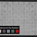 A1HC Indoor Outdoor Doormat – Non-Slip Front Door Mat for Entrance, Patio, Garage & Office – Washable Welcome Mat for Indoor & Outdoor Use, 24x36 Inches, Criss Cross Light Gray