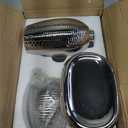 Navaris Silver Bathroom Accessory Set - Sleek Brushed Finish - Versatile and Functional Bathroom Accessories - Soap Dispenser, Toothbrush Holder, Soap Dish - Modern Bath Decor