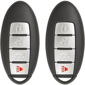 Keyless2Go Replacement for 4 Button Proximity Smart Key Nissan Infiniti KR5S180144106 S180144106 285E3-4CB6C - 2 Pack