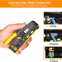 Solsop Pass Through RJ45 Crimp Tool Kit All-in-One Ethernet Crimper Cat7 Cat6 Cat5 Crimping Tool with Network Cable Tester, 50-Pack Cat6 RJ45 Pass Through Connector, 50-Pack Connector Boots