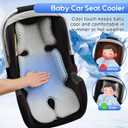 Car Seat Cooling Pad for Baby, Mink Dot Car Seat Cooler Mat for Girls Boys, Stroller Cooling Pad with 3D Breathable Mesh, Multifunctional Infant Carseat Cooling Insert Liner for Summer
