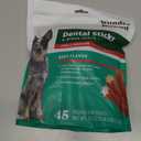 Wonder Bound Beef Flavor Dental Sticks for Small/Medium Dogs (15-40 lbs), 6-Ridge Shape for Plaque & Tartar Control, Freshens Breath, Formulated with Vitamin C, 45 Count, 04 JUN 2027