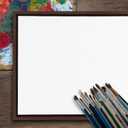 Kate and Laurel Sylvie Blank Framed Canvas Wall Art, 18x24 Brown, Modern Empty Canvas for Paint-Your-Own Art, Premium Canvas Already Framed