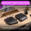 Cloud Nine ErgoTKL Ergonomic Tenkeyless Mechanical Keyboard for PC Kailh Brown TKL RGB Backlit Ergo Split Key Board