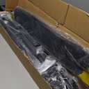 Room Divider 6FT Folding Privacy Screens, Partition Room Dividers w/Freestanding Design, Portable Wall Divider for Room Separtation, Fabric Screen Panel for Home Office Dorm (Black, 3 Panel-Round Pad)