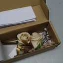 Ling's moment Boutonniere for Men, 2pcs Groom Groomsmen Guest Boutonniere, Artificial Flowers for Wedding/Prom/Homecoming, etc.Brown Beige