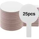 25 Pieces Dry Erase Answer Paddles Handheld Double Sided Paddles Mini White Boards Small White Board Dry Erase Signs Auction Paddles for Students Classroom Voting Games