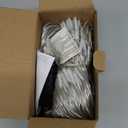 Joomer Christmas Net Lights - 12FT x 5FT 360 LED Plug-in Mesh Lights, Waterproof with 8 Modes, Timer, Connectable for Bushes, Trees, Garden, Outdoor Christmas Decor (Clear Wire, Warm White)