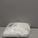 DUJUIKE Headboard Covers, Stretch Bed Head Board Slipcover, Dustproof Protector Cover for Linen Fabric Tufted Upholstered Headboard (White, Full Headboard Length (47"-55"))