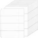 Chengu 60 Pcs 4 Pocket Currency Sleeves for 3 Ring Money Binder Clear Currency Album Dollar Bill Sleeves Holders Collection Binder Plastic Sheet Protectors for Collectors Receipt Record Card Banknote