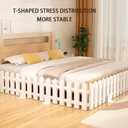 8 PCS Play White Plastic Fence (19.7 inches Long/PCS), Decorative Border, Garden Panels for Under Bed, Sofa Base(11.8in)