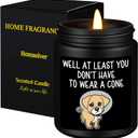 Homsolver Get Well Soon Gifts for Men, Funny Gift for Him After Surgery, Feel Better Cheer Up Inspirational, Sandalwood Candles for Friends Dad Brother Coworker