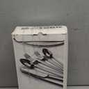 KINGSTONE 40 Piece Silverware Set, Flatware Set for 8, 18/10 Stainless Steel Cutlery Set Mirror Polished Modern Design Dishwasher Safe