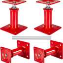 4 Pack House Jacks for Leveling Crawlspace, 7" - 11" Height Range, 11023 lbs Max Load Capacity, House Floor Jacks Post Pole for Leveling