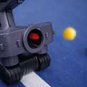 Furlihong 692BH Baseball Pitching Machine, Use Ping Pong Size Training Balls for Visual Acuity and Hitting Accuracy Improvement, Powered by Batteries or AC Power, Includes 60 pcs Balls, Small