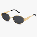 livho 2025 Trendy Oval Sunglasses - Stylish Polarized Shades for Everyday - Retro Metal Frames