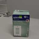 Leviton 1-Gang Decora/GFCI Device Wallplate, Standard Size, Thermoset, Device Mount, 10-Pack, 80401-WMP, White