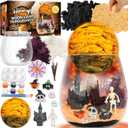 FYHMDC Halloween Light-Up Terrarium Kit for Kids - LED Night Light Birthday Gift for Boys Ages 4 5 6 7 8-12 Year Old - Halloween Toys DIY Arts and Crafts Kit for Kids - Best Presents for Boys