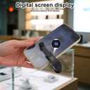 Auto Clicker for Smartphone, Adjustable Speed Phone Screen Tapper with Data Cable 180 Rotatable Auto Tapping Device for iOS Android Phone Tablet Gaming Live Broadcast Flash Deal (Black)