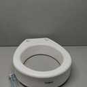 Carex Toilet Seat Riser, Elongated Raised Toilet Seat Adds 3.5 inches to Toilet Height, for Assistance Bending or Sitting, 300 Pound Weight Capacity Toilet Riser
