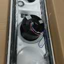 72 lnch lndustrial Celing Fan with Light and Remote Control,Large Celing Fan with 8 Black Aluminum Blades,6 Speed Noiseless DC Motor,Wet Rated Indoor Outdoor Ceiling Fans for Patio,Garage,exterior