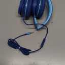 AILIHEN C8 Headphones Wired, On-Ear Headphones with Microphone and Volume Control, Corded 3.5mm Headset for Boys Girl School Smartphones Chromebook Laptop Computer Tablets Airplane Travel (Indigo) (Medium)