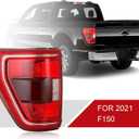 Halogen Tail Lights W/Blind Spot(Module NOT Included) Compatible With 2021-2023 Ford F150 XL, XLT Pickup Taillight Rear Brake Lamp Signal Assembly with Bulbs Left Driver Side ML3Z13405C