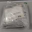 WARMDERN King Boho Duvet Cover Set, Light Grey Striped Microfiber 3pcs Bedding, Zipper Closure, Tufted Bohemian Design, Ultra Soft, Machine Washable