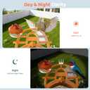 Smart Bird Feeder with Camera Outdoor Birdhouse:AI Identifies 11000+ Species, Features 3K HD Quality and Arrived Alerts Function,Powered by 3 Solar Panels,Gifts for Mom Dad Bird Lovers