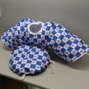 Cat Tunnel Christmas Tree Skirt Cat Donut Tunnel Bed for Indoor Cats with Ball Snowflake Collar Cats Cave for Small Medium Kitten Puppy Under Xmas Trees Decor Gift(Snowflake)