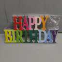 Novabright Happy Birthday Sign Centerpieces for Table Birthday Party Decorations for Women Bday Birthdays Themed Celebration Party Supplies(Rainbow,Glitter)