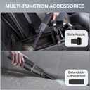 Car Handheld Vacuum Cordless 13000 PA Suction Power, Portable Mini Vacuum Cleaner for Car Home Office and Pet Hair, Black
