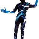 Spooktacular Creations Boys Scary Halloween Costume for Kids, Slenderman Skin Bodysuit, Skinsuit Boys (Large( 10 - 12 yr ))