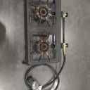 Vivicreate Single burner cast iron flame camping stove, include CSA listed regulator and gas hose (HT-C-0011)