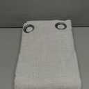 CUCRAF 100% Blackout Curtains 96 inches Length 2 Panels Set, Room Darkening Linen Textured Curtain Grommet for Bedroom Living Room, Light Blocking Thermal Insulated Drapes (52 x 96 Inch,White)