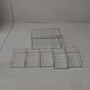 Plastic Drawer Storage with 5 Different Sizes Drawers, Clear Light Gray Hair Accessories Organizer, Transparent Dresser Bathroom Organizer
