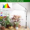 GooingTop Grow Light for Indoor Plants,5000K Full Spectrum Growing Plant Lamp with White Red Blue LED for Pots Succulents Seed Starting,Height Adjustable 10-32'' with Optional Dimming & Timer