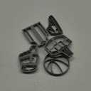 Basketball Cookie Cutter Set of 5 - Sports Shapes & Stamp, Jersey & Sneaker Cookie Cutters
