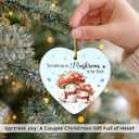 4 x Couples Ornaments for Christmas Tree - Anniversary Xmas Gifts for Him Her, Boyfriend Girlfriend, Xmas Presents for Couple, for Wife Husband, Wedding Gift for Couple 2025