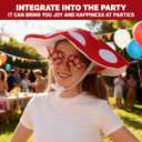 Mushroom Hat Renaissance Elf Ears Glasses Medieval Toadstool Costume Accessories Halloween Forest Fairy Elf Fantasy Outfit